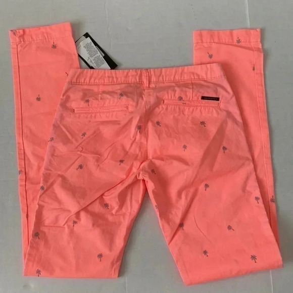 SCOTCH AND SODA FLORESCENT DYE PALM TREE PANTS NWT - Picture 8 of 8